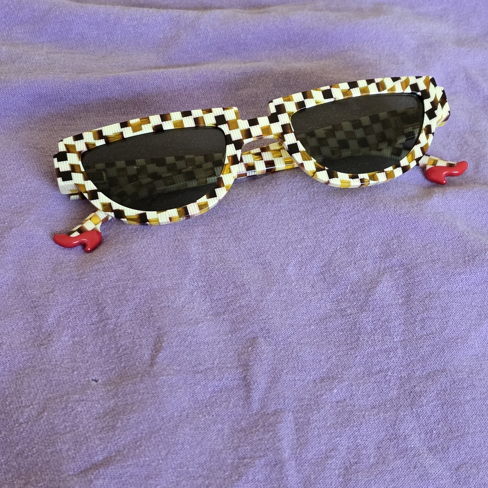 Fashion Brand Company Checkered Sunglasses